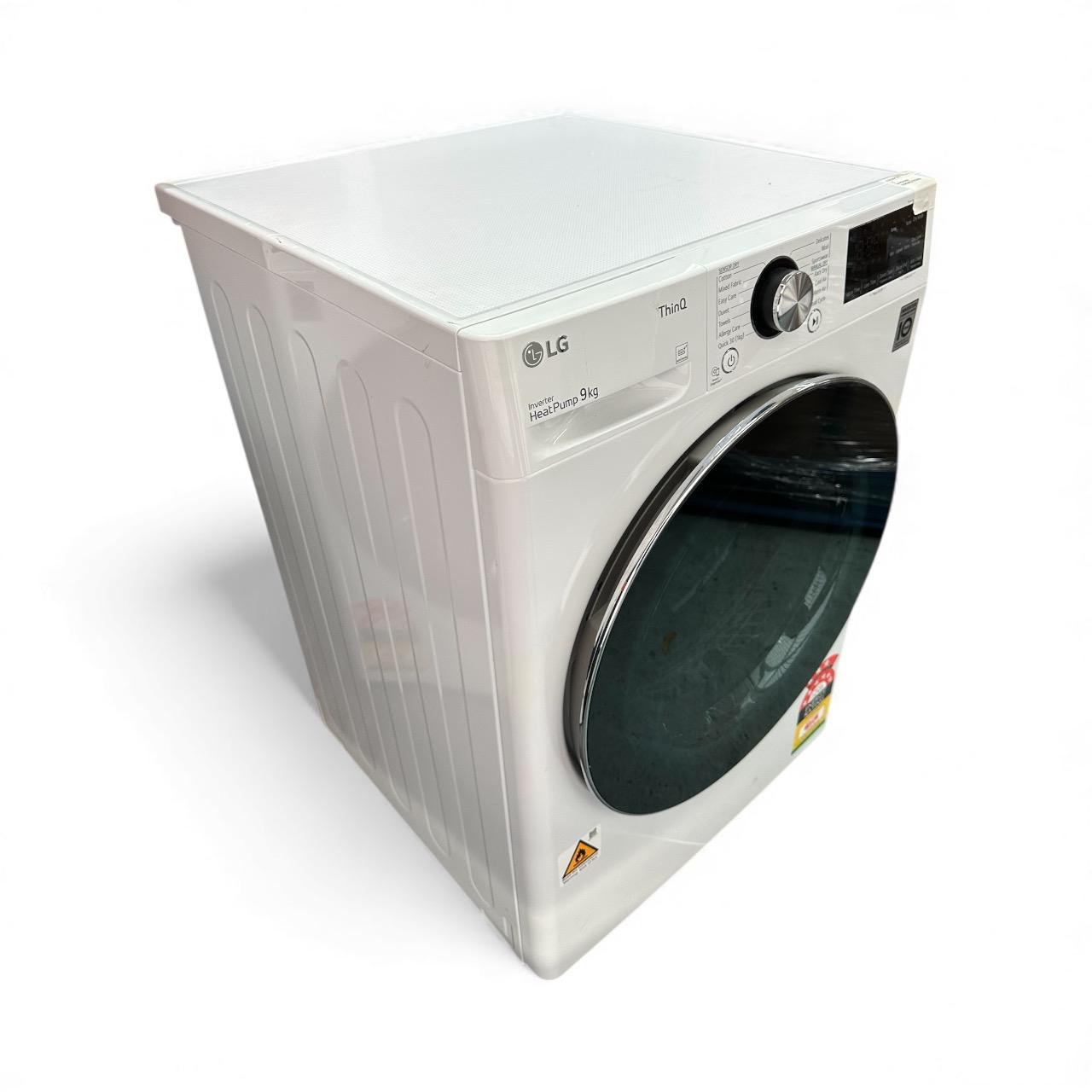 LG 9kg Heat Pump Condenser Smart Dryer - White (Series 9/ DVH9-09W)