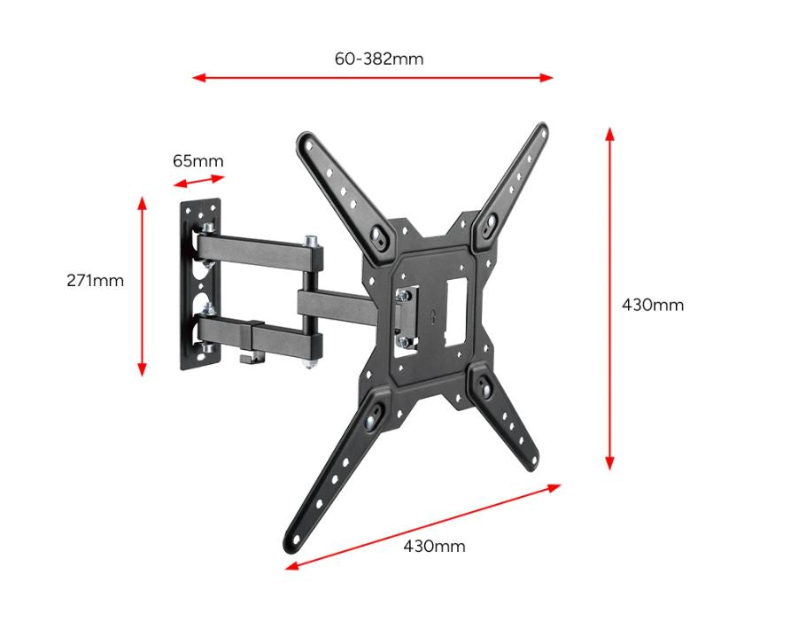 Kogan Tilt Extendable Full Motion Wall Mount for 23" - 55" TVs - Refurbished Electronics at Tydi NZ