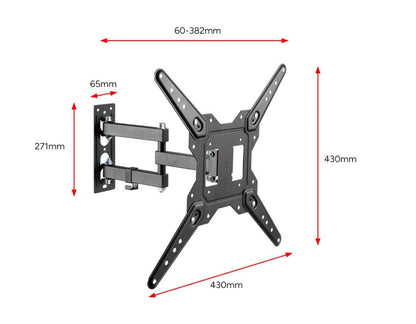 Kogan Tilt Extendable Full Motion Wall Mount for 23" - 55" TVs - Refurbished Electronics at Tydi NZ