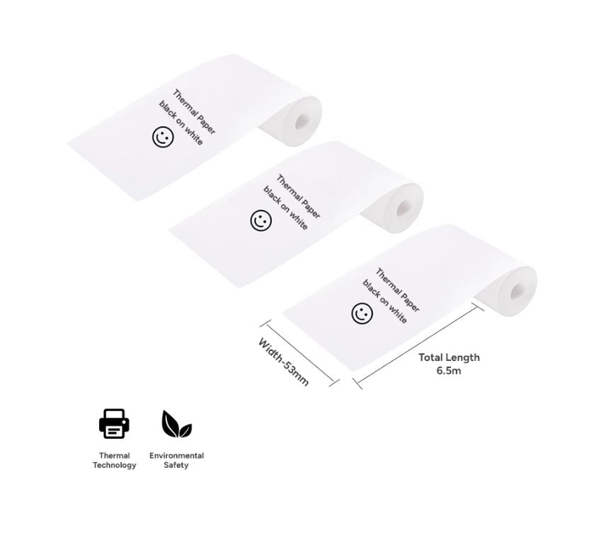 Kogan Mini Inkless Printer Thermal Papers (White) - 3 Pack