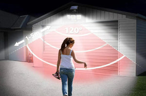 4-Headed Outdoor Solar Motion Sensor Light (333 LED)