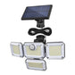 4-Headed Outdoor Solar Motion Sensor Light (333 LED)