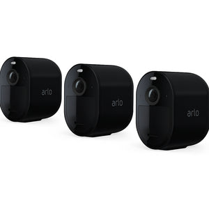 Arlo VMC4041P (Pro 4 Spotlight) kit with 3 cameras in black.