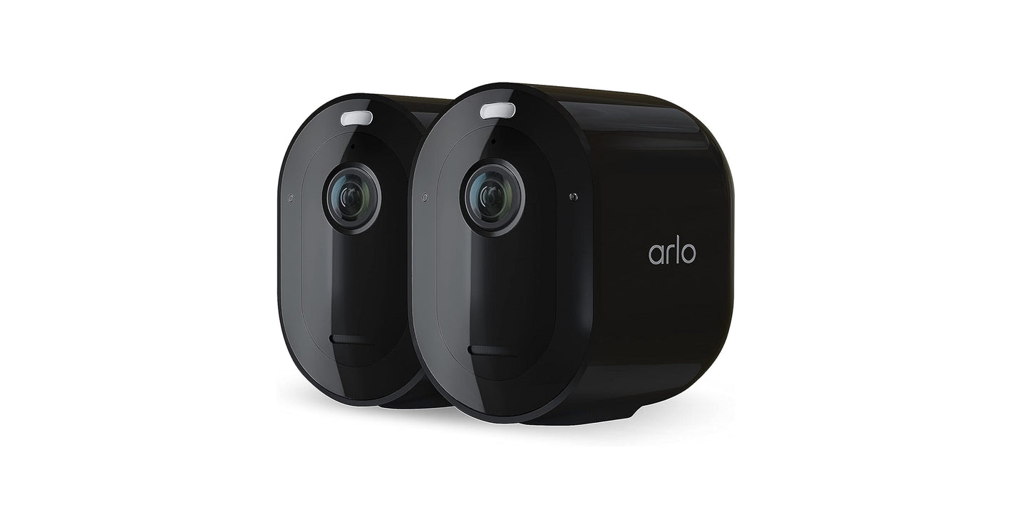 Arlo VMC4041P (Pro 4 Spotlight)  with 2 cameras in black.