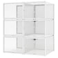 Ovela Shoe Storage Display Box Front Drop (Set of 6)
