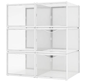 Ovela Shoe Storage Display Box Front Drop (Set of 6)
