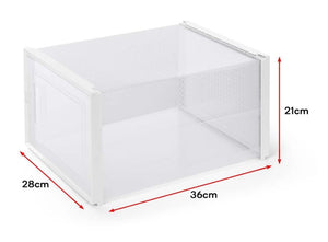 Ovela Shoe Storage Box Front Drop (set of 12)