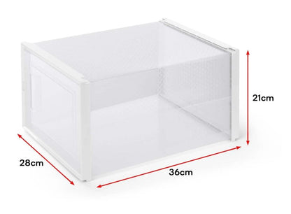 Ovela Shoe Storage Box Front Drop (set of 12)