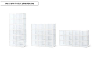 Ovela Shoe Storage Box Front Drop (set of 12)