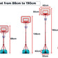 Kids 88-190cm Basketball Hoop Stand Set
