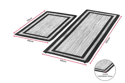 Ovela 2 Piece Non-Slip Kitchen Mat Set
