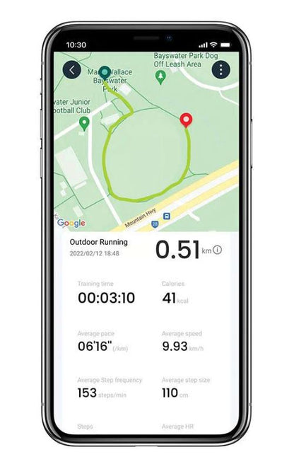 Ryze ELEVATE Fitness & Wellbeing Smart Watch with Alexa (Dark Grey/Red)