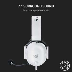 Razer BlackShark V2 X Wired Gaming Headset (White)