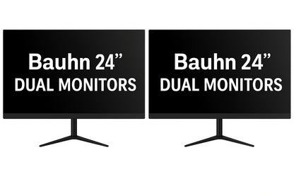 2 X BAUHN 24"  Full HD IPS Monitor (Dual Setup)
