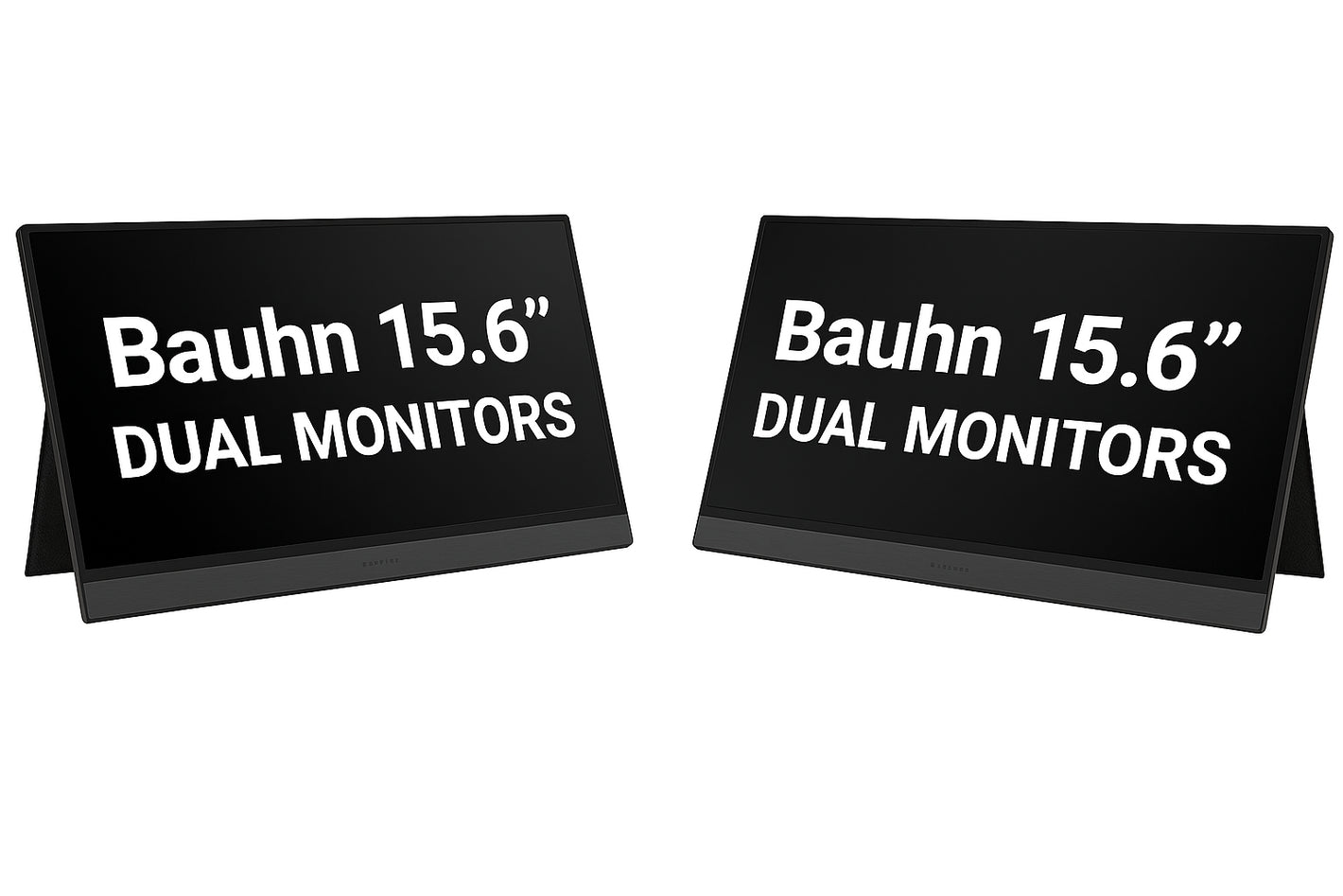 2 x 15.6inch Portable Monitor,1080P USB-C HDMI Second External Monitor for Laptop,PC,Mac Phone,PS,x-