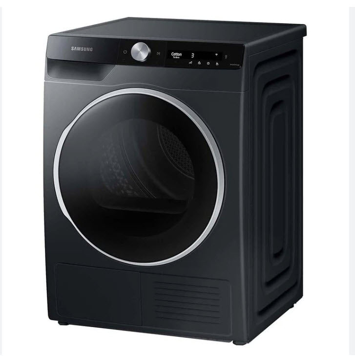 Samsung 9kg Bespoke Heat Pump Condenser Smart AI Dryer - Black Caviar