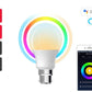 Kogan SmarterHome™ 9W/10W Colour & Warm/Cool White Smart Bulb B22, Wi-Fi, 4 Pack
