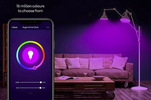 Kogan SmarterHome™ 9W/10W Colour & Warm/Cool White Smart Bulb B22, Wi-Fi, 4 Pack