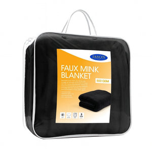 Jason Faux Mink Blanket - Queen