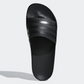 Adidas Unisex Adilette Aqua Slides (Black/Black/Black, Size 5 US)