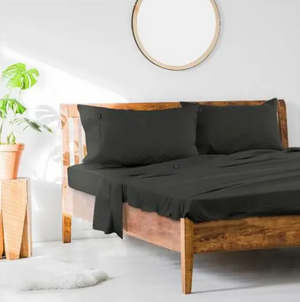 Ardor 1000TC Cotton Rich Sheet Set (Charcoal) - Queen