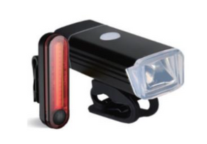 FORTIS BIKE FRONT & REAR USB RECHARGEABLE LED LIGHT KIT