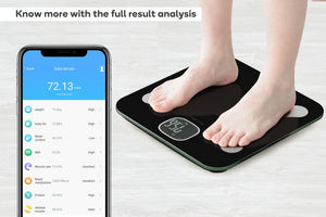 Kogan SmarterHome™ Wi-Fi Body Composition Smart Scale (Black)