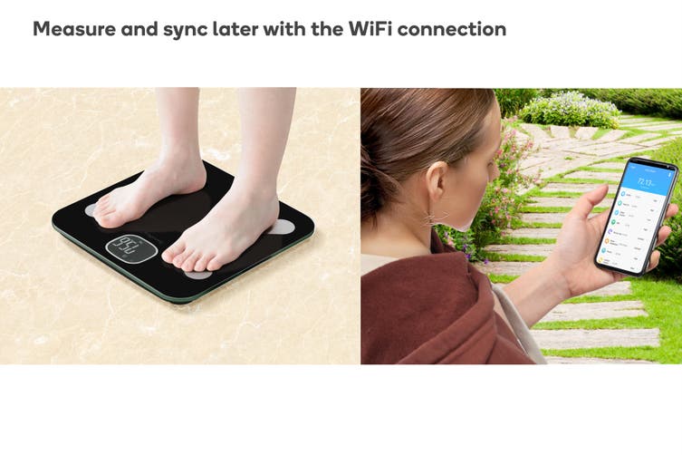 Kogan SmarterHome™ Wi-Fi Body Composition Smart Scale (Black)
