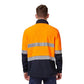 KING GEE REFLECTIVE FULL ZIP SPLICED HI VIS FLEECE (ORANGE/NAVY SIZE 2XL)