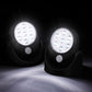 Wall Mounted Motion Sensor Cordless LED Light (Black) - 2 Pack