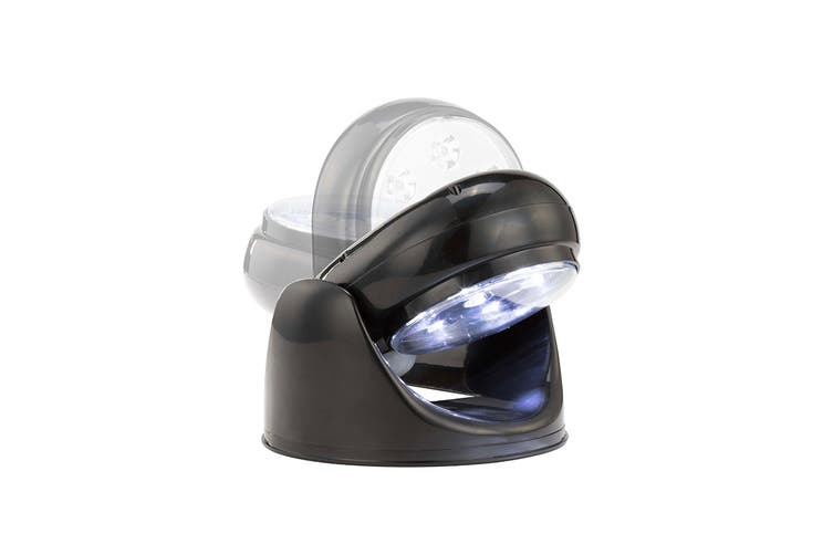 Wall Mounted Motion Sensor Cordless LED Light (Black) - 2 Pack