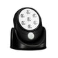 Wall Mounted Motion Sensor Cordless LED Light (Black) - 2 Pack