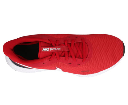 Nike Men's Revolution 5 Running Shoes - Gym Red/White-Black Size US8.5