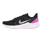 Nike Women Downshifter 10 Shoes Black/metallic Silver/fire Pink