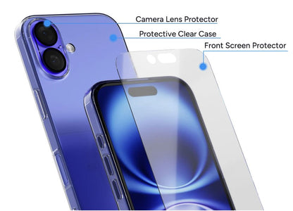 Ultimate 3-in-1 Protection Kit for iPhone 16