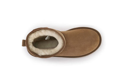 OUTBACK UGG BOOTS MINI CLASSIC - PREMIUM DOUBLE FACE SHEEPSKIN (CHESTNUT SIZE 11M / 12W US)