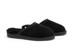 OUTBACK UGG SLIPPERS BARWON - PREMIUM SHEEPSKIN (BLACK SIZE 8M / 9W US)