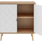 Ovela Banbury 2 Door Buffet (White/Oak)