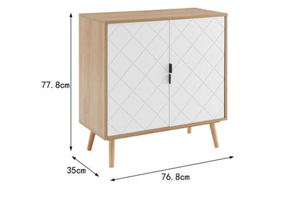 Ovela Banbury 2 Door Buffet (White/Oak)