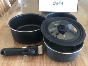 Ovela Moderno 5 Piece Stackable Non-Stick Cookware Set