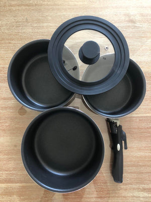 Ovela Moderno 5 Piece Stackable Non-Stick Cookware Set