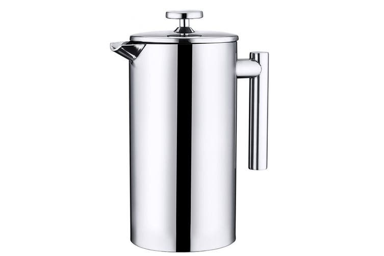 Ovela Stainless Steel Double Wall Coffee Plunger 1000ML