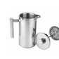 Ovela Stainless Steel Double Wall Coffee Plunger 1000ML
