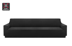 Ovela 4 Seater Sofa Cover Stretch (Black)