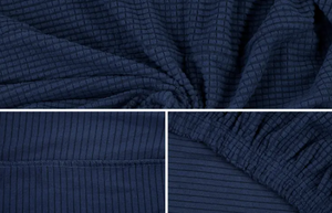 OVELA 2 SEATER SOFA COVER WAFFLE (NAVY)