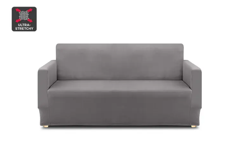 Ovela 2 Seater Sofa Cover Stretch (Charcoal)