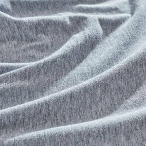 Gioia Casa Jersey Cotton Queen Bed Quilt Cover Set (Grey Marle)