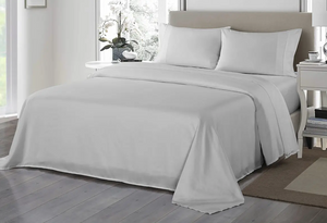 Royal Comfort 1200TC Ultrasoft Microfibre Bed Sheet Set (Queen, Silver)