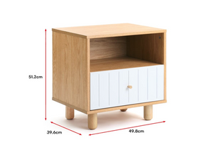 Shangri-La Bedside Table Lyon Collection - White