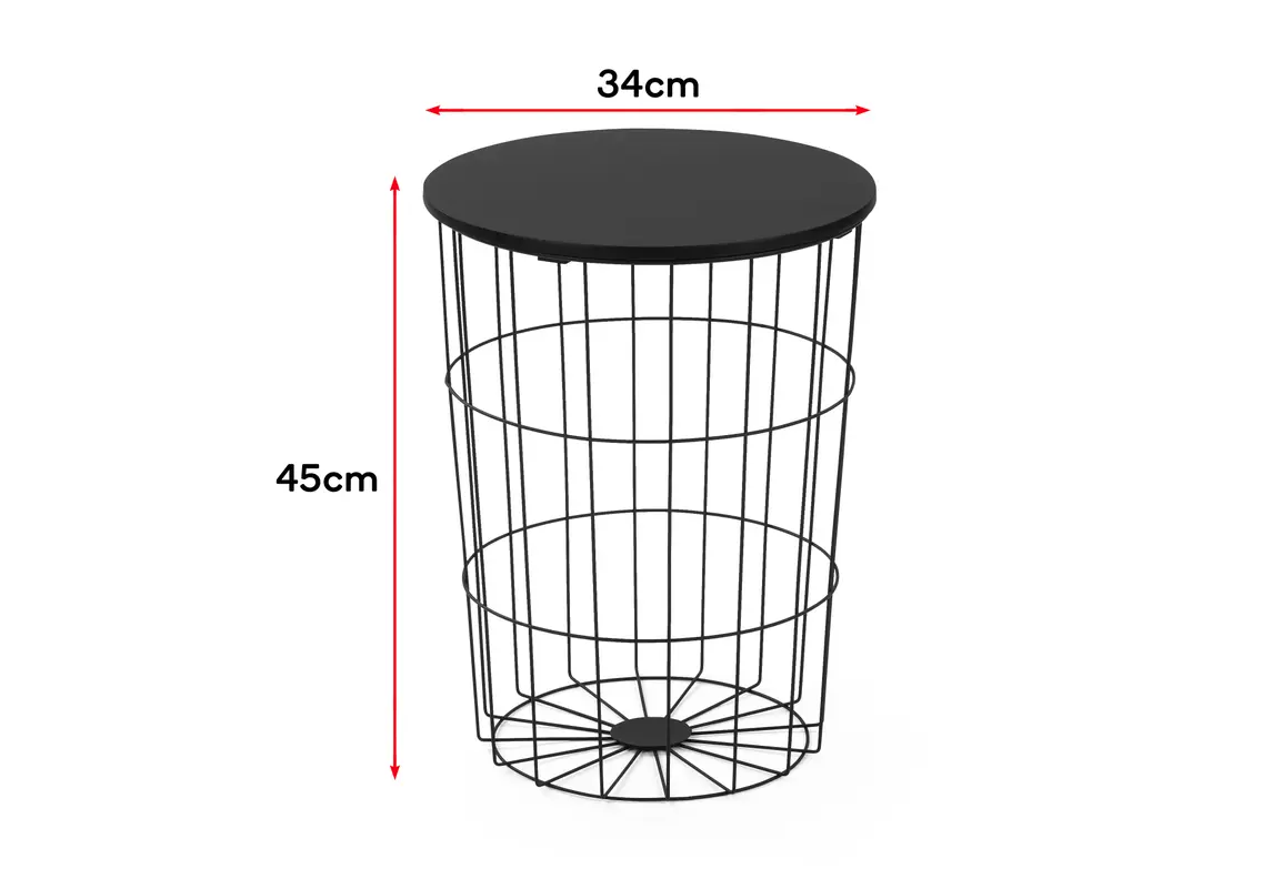 Shangri-La Wire Nest Side Table (Black)